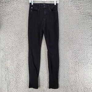 Joe's Jeans Womens 26 Black Stretch Mid Rise Skinny *GUC*